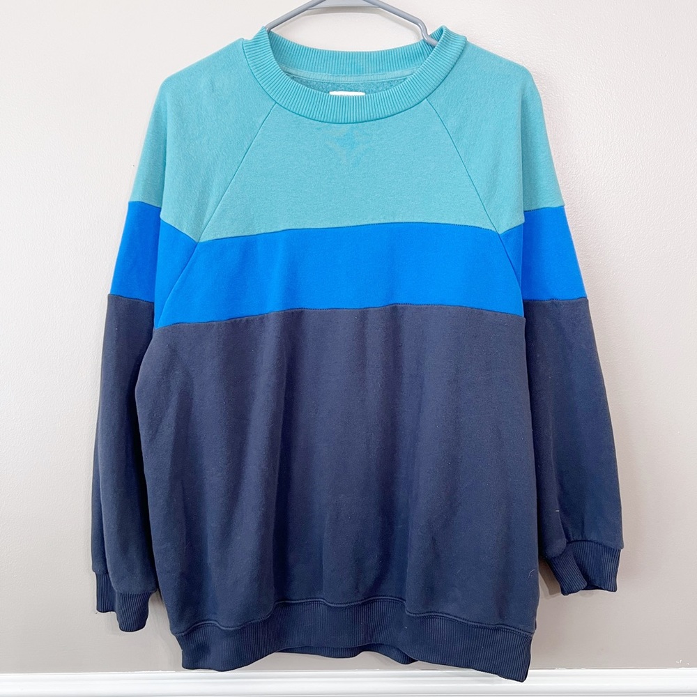 American Eagle Soft Colorblock Crewneck